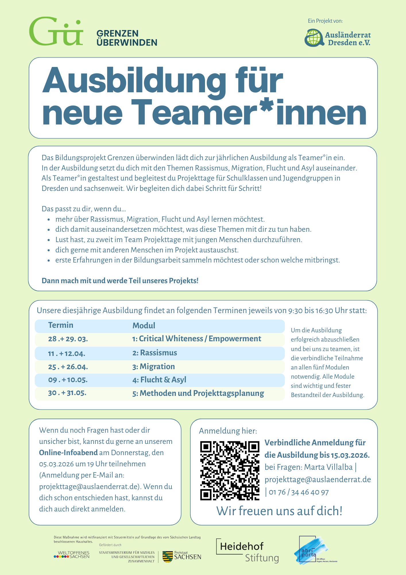 Aushang Ausbildung 2026